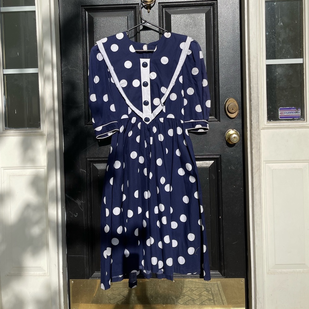 Etoile vintage women polka dot dress. Size 10
